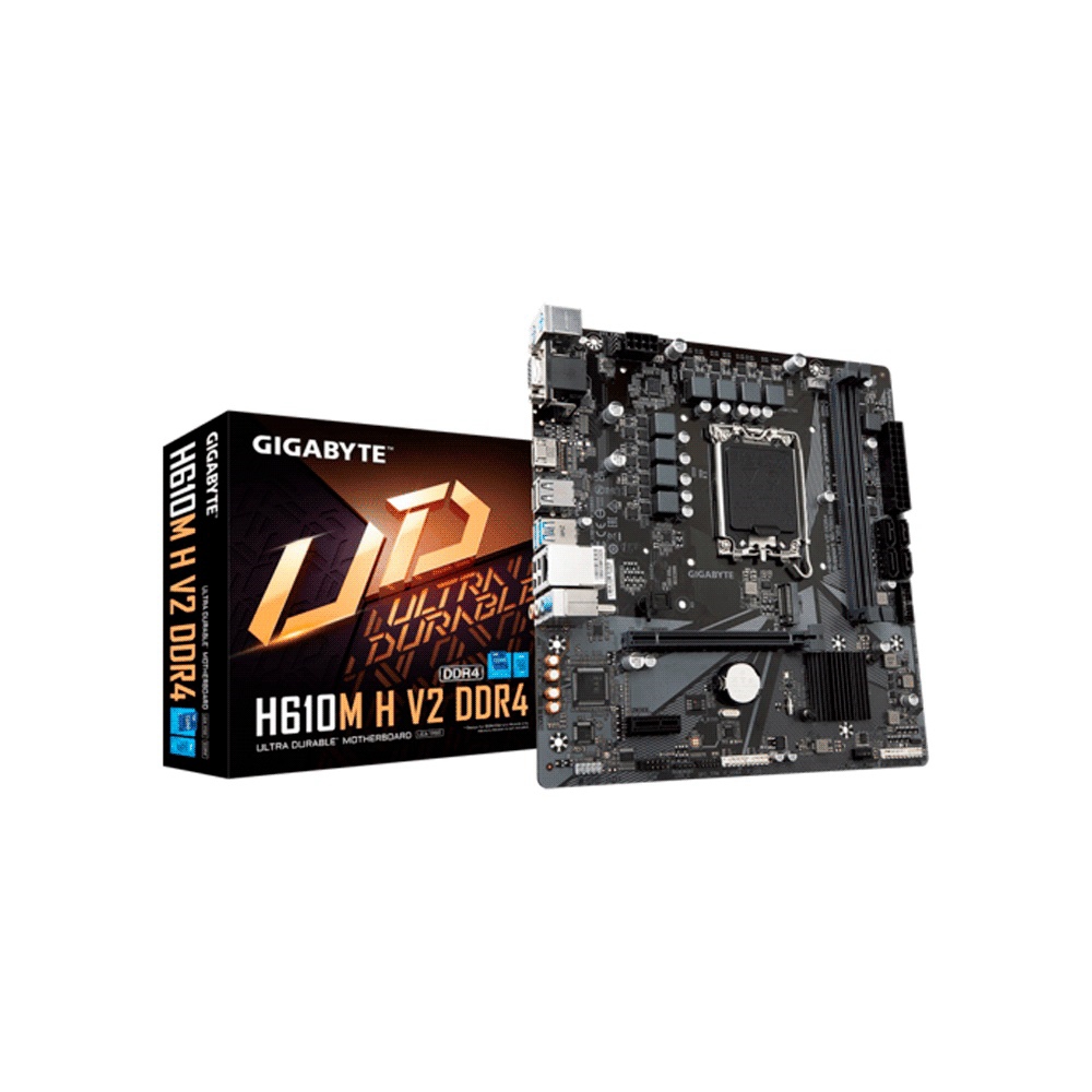 fastrax_98885_693070b7052ad.jpg PLACA MADRE GIGABYTE 1700 H610M H V2 DDR4 V/S/R/HDMI/M.2/USB3.2/MATX - Imagen 1