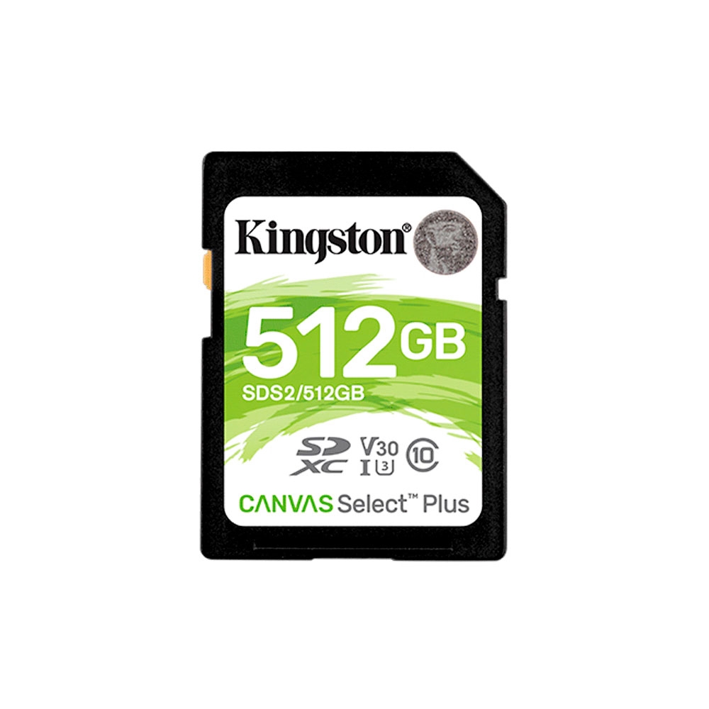 fastrax_99264_6930713a28a0e.jpg MEMORIA SD KINGSTON 512GB CANVAS SELECT PLUS SDXC CLASS 10 SDS2/512GB 100/85 - Imagen 1