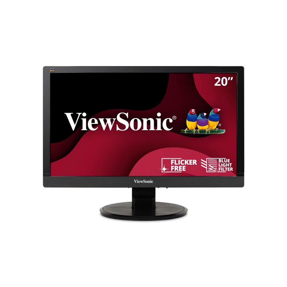 fastrax_99974_6930721e8c000.jpg MONITOR 20" VIEWSONIC VA2055SM FHD VGA/DVI-D/25MS/NEGRO/BIVOLT - Imagen 1