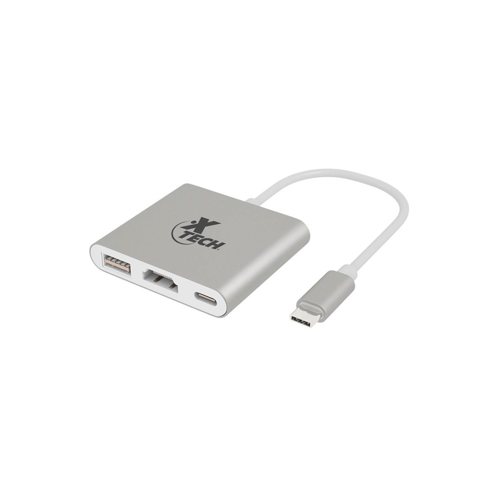 fastrax_104586_697e110ceeeea.jpg ADAPTADOR USB-C/HDMI/USBA/USBC XTECH XTC-565 5GBPS/4K/PLATA - Imagen 1