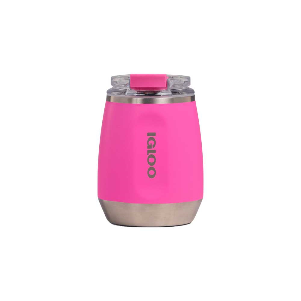 fastrax_115285_696b7fd2a8be5.jpg VASO TERMICO IGLOO 300ML P/VINO ROSA C/TAPA 71364 - Imagen 1