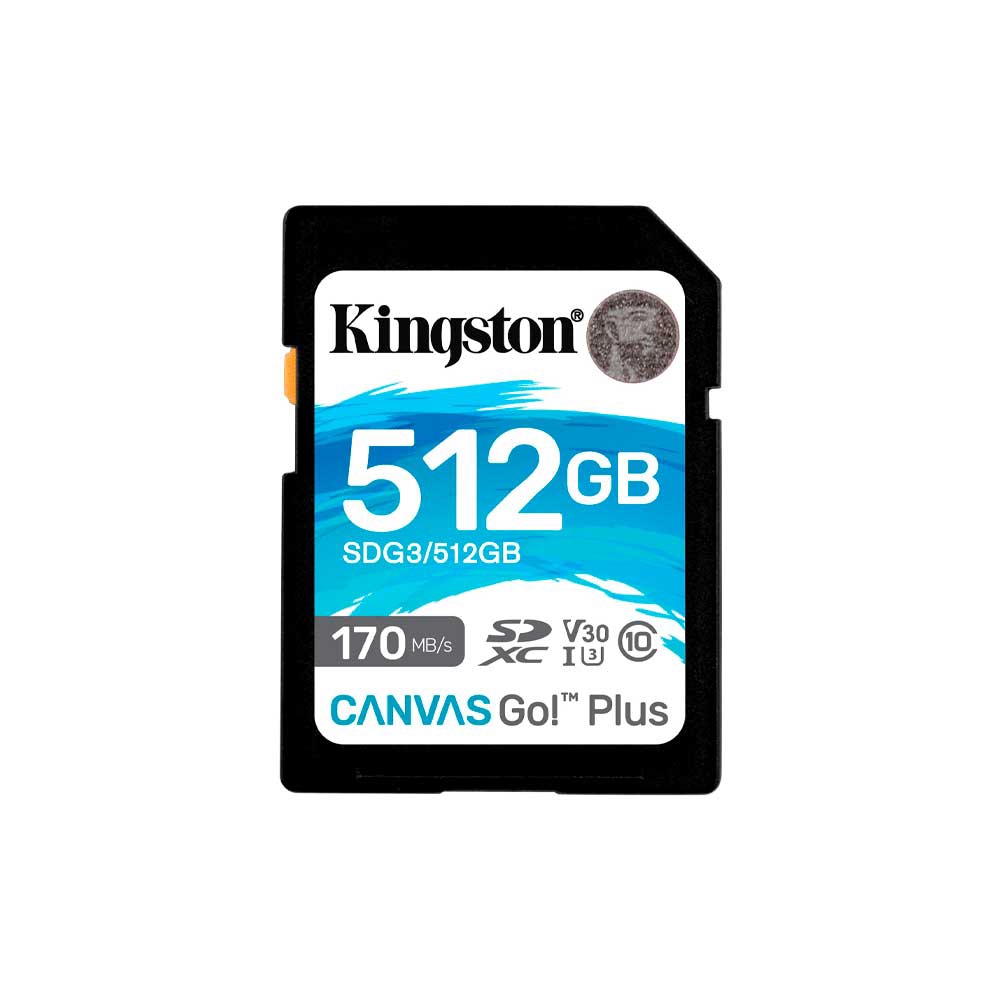 fastrax_130998_69626ebfaa951.jpg MEM/SD KINGSTON 512GB SDG3/512GB 170/90 CANVAS GO PLUS - Imagen 1