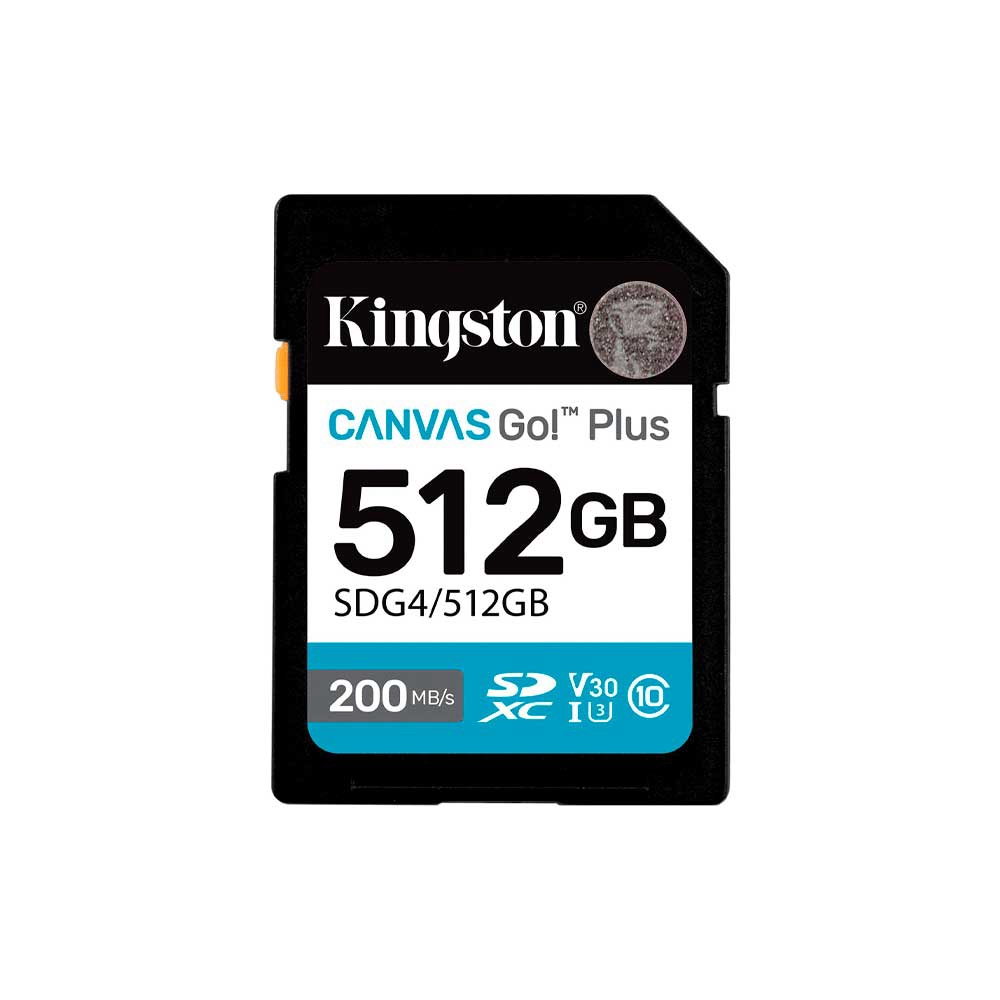 fastrax_131001_69626ebccf241.jpg MEM SD KINGSTON 512GB SDG4/512GB 200/160 CANVAS GO PLUS - Imagen 1
