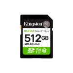 MEM SD KINGSTON 512GB SDS3/512GB 150 CANVAS SELECT PLUS CLASS 10