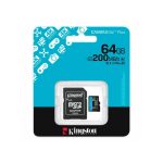 MEM MICRO SD KINGSTON 64GB SDCG4/64GB 200/100 CANVAS GO PLUS C/ADAP - Imagen 3