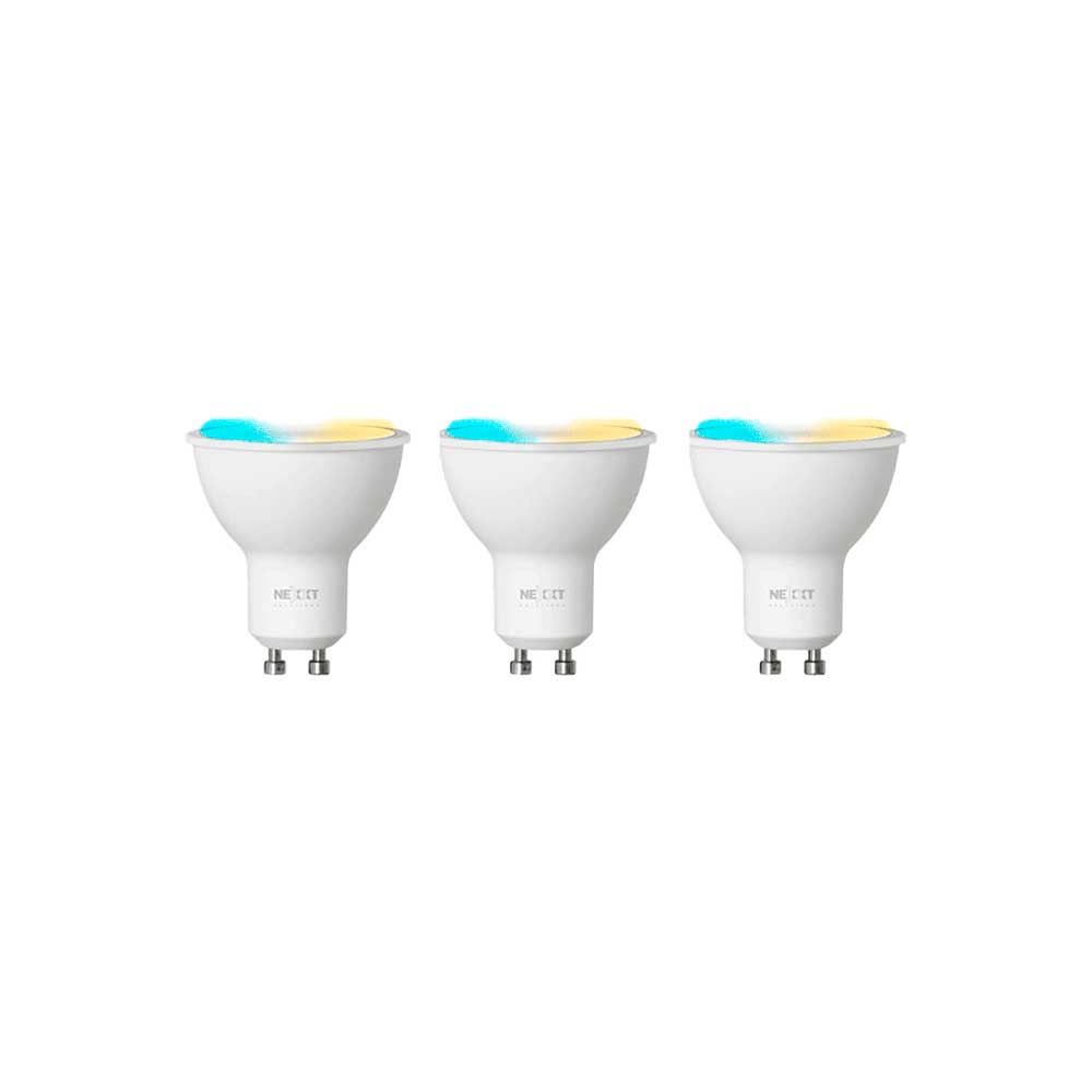 fastrax_67539_6978e6f14b575.jpg FOCO IOT NEXXT KIT DE 3 BLANCO CALIDA/FRIA 110V 4W MR16 GU10 NHB-W310 - Imagen 1