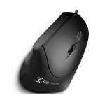 MOUSE ERGONOMICO USB KLIP KMO-506 KROWN 1600DPI/6 BOT/DIESTRO/NEGRO - Imagen 3