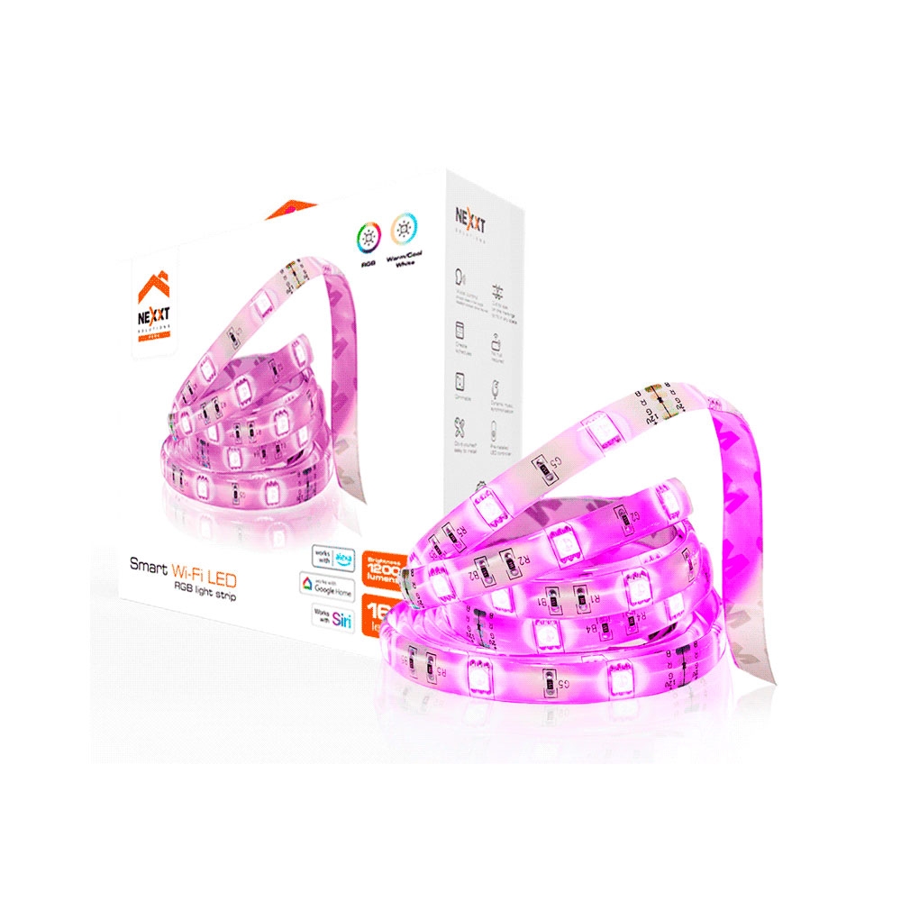 fastrax_91107_6967df48af58f.jpg KIT DE CINTA LED IOT C/BASE NEXXT COLOR 12W/5M/RGB/ BIVOLT NHB-S611 - Imagen 1