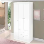 ROPERO ABBA 3 PUERTAS 2 CAJONES CATATAU J&A BLANCO
