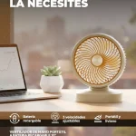 VENTILADOR DE MANO PORTATIL A BATERIA RECARGABLE 10"