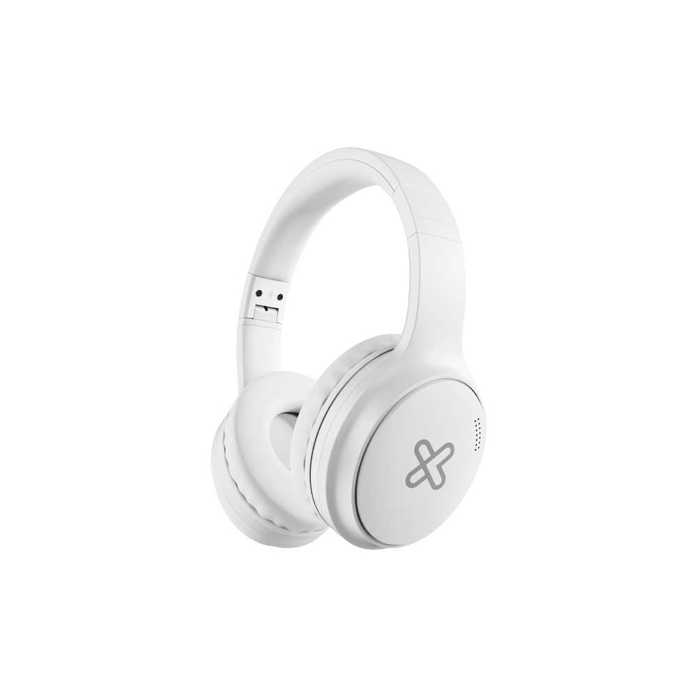 fastrax_122719_69bdbae59cfa3.jpg AURICULAR CON MICROFONO KLIP KNH-300WH ESCAPE MIC/ANC/BT/3.5MM/BLANCO - Imagen 1