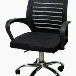 SILLA DE OFICINA TELA MESH BASE CROMADA NE EM-3043