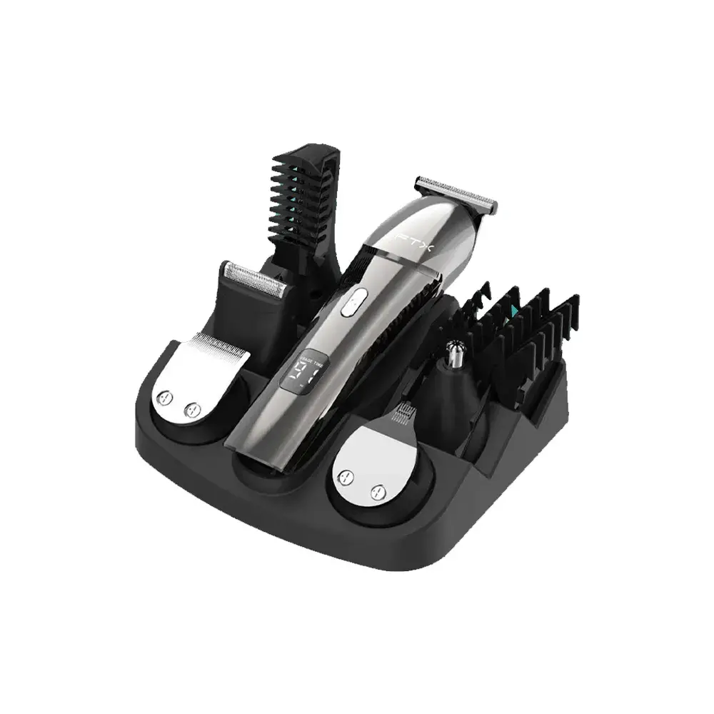 131551 AFEITADORA INALAMBRICA 20 EN 1 FTX IPX6/RECARGABLE/LED/USB-C PLATA ESH-601 - Imagen 1