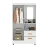 ROPERO CAPELA CECILIA 2PZ 2 CAJ BLANCO (BELLICCI) - Imagen 2