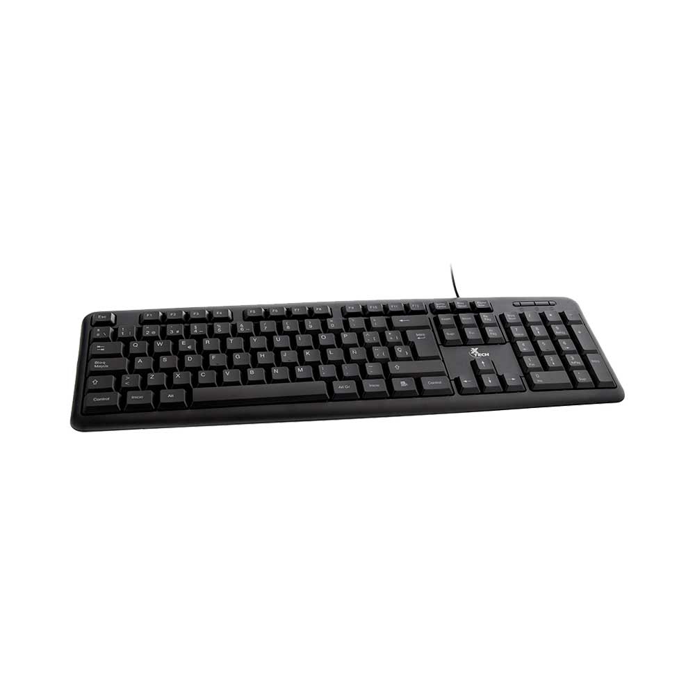 fastrax_67409_69e7c0694f007.jpg TECLADO USB XTECH XTK-092S ESPAÑOL/NEGRO - Imagen 1