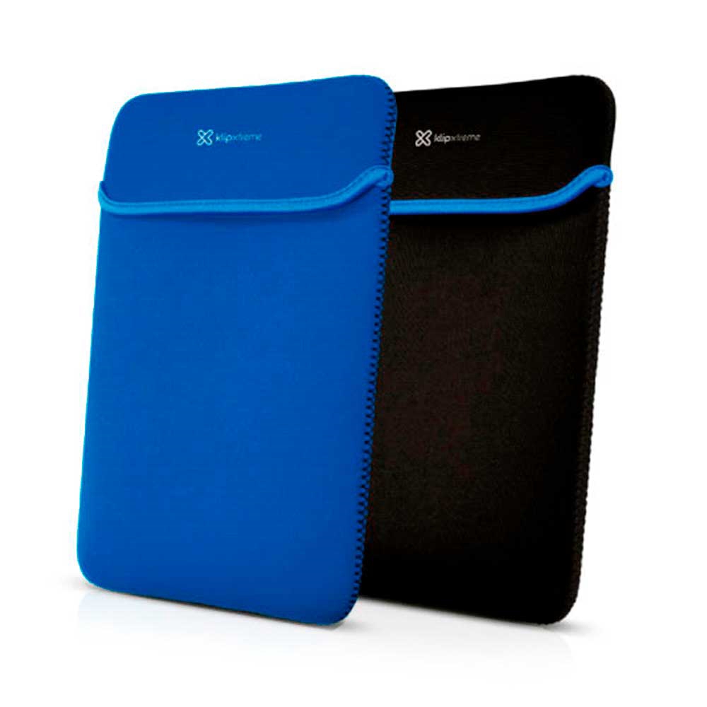 fastrax_73660_69e9200bccf97.jpg FUNDA PARA NOTEBOOK KLIP KNS-415BL KOLOURS 15.6" REVERSIBLE AZUL/NEGRO - Imagen 1