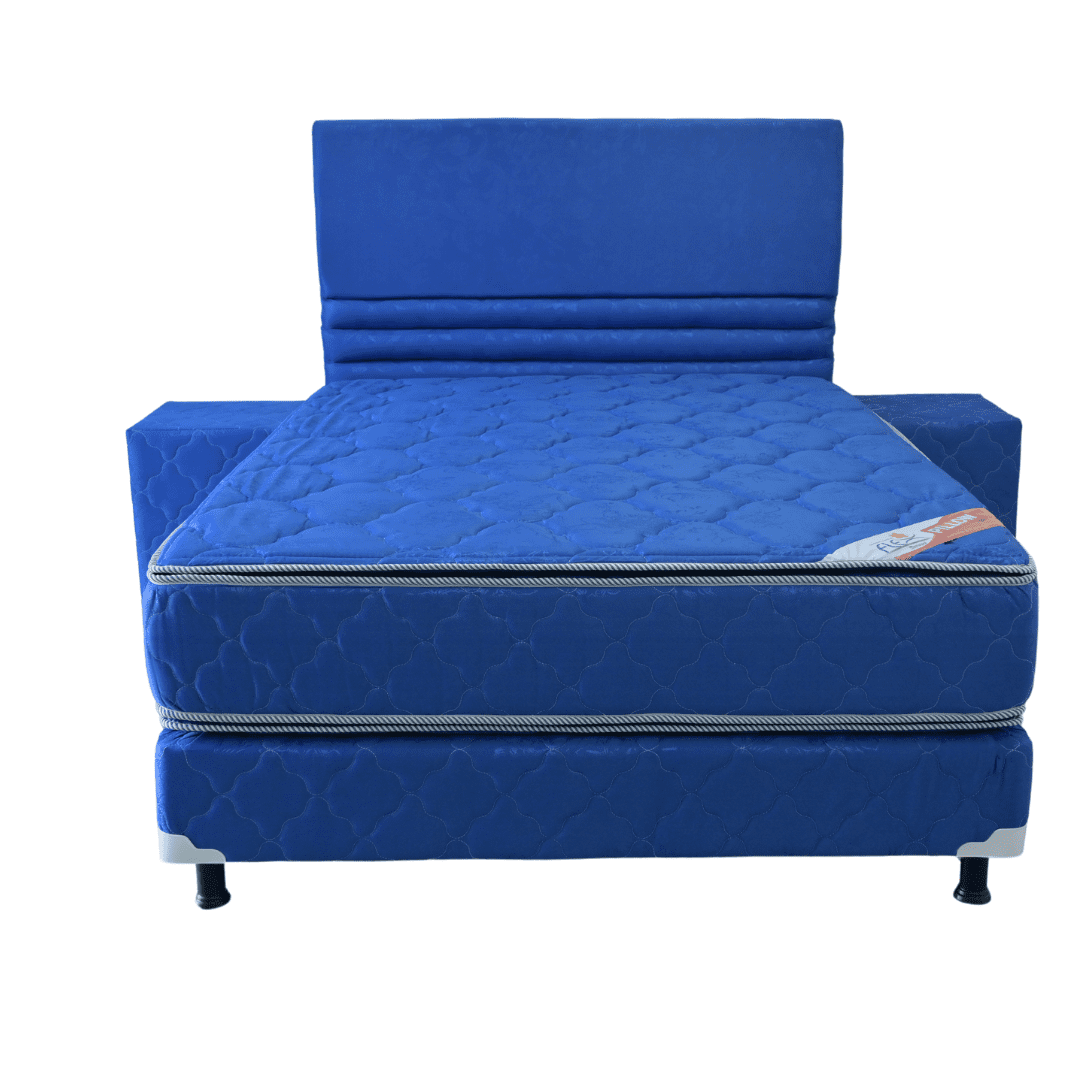 flezpillowazul.png JUEGO COMPLETO DE 140X190 FLEX PILLOW AZUL - Imagen 1