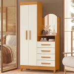 ROPERO COMODA CAPRI CINAMOMO MATE/OFF WHITE - Imagen 2