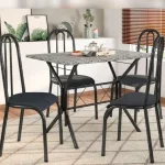 JUEGO DE MESA FABONE BRASILIA 1.10M CON 4 SILLAS MADRI GRAN - Imagen 2