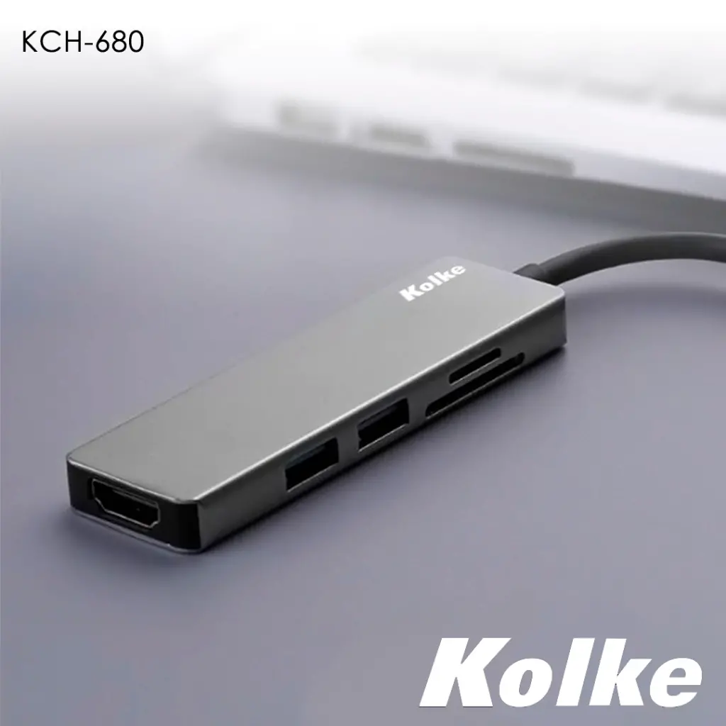 kch-6801-7610a79a69d83d3aaf17381895031829-1024-1024 HUB USB C 6 EN 1 KCH-680 KOLKE - Imagen 1