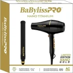 BABYLISSPRO PACK NANO GOLD PLANCHITA 4091+SECADOR 6176 - Imagen 4