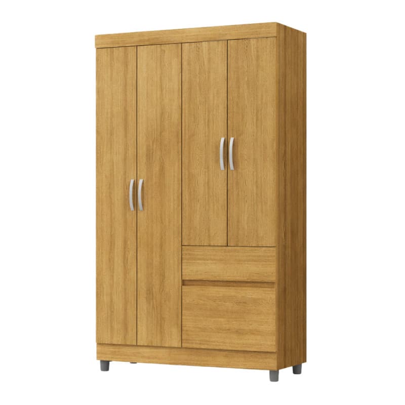 ropero-vilarica-enzo-4-puertas-2-cajones-nature ROPERO ENZO 4PTAZ 2 CAJ NATURE - Imagen 1