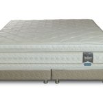 SOMMIER TRI-SOFT 1.00X1.90 - BLANCO CON BEIGE CON CABECERA TAPIZADO