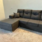 SOFA MOVELMAX VICTORIA 3 + CHAISE MARRON C/ BAUL + 2 ALMOHADAS - Imagen 3