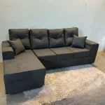 SOFA MOVELMAX VICTORIA 3 + CHAISE C/ BAUL + 2 ALMOHADAS - Imagen 4