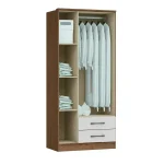ROPERO 3 PTZ MOSCOU MACADAMIA/BLANCO - Imagen 2