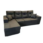 SOFA MOVELMAX VICTORIA 3 + CHAISE MARRON C/ BAUL + 2 ALMOHADAS