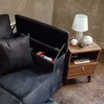 SOFA MOVELMAX VICTORIA 3 + CHAISE MARRON C/ BAUL + 2 ALMOHADAS - Imagen 5
