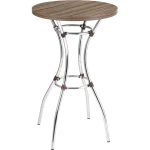 MESA HELENA ALTA P/BUTACAS TAPAMDF CROMADA (FILMOVEIS)