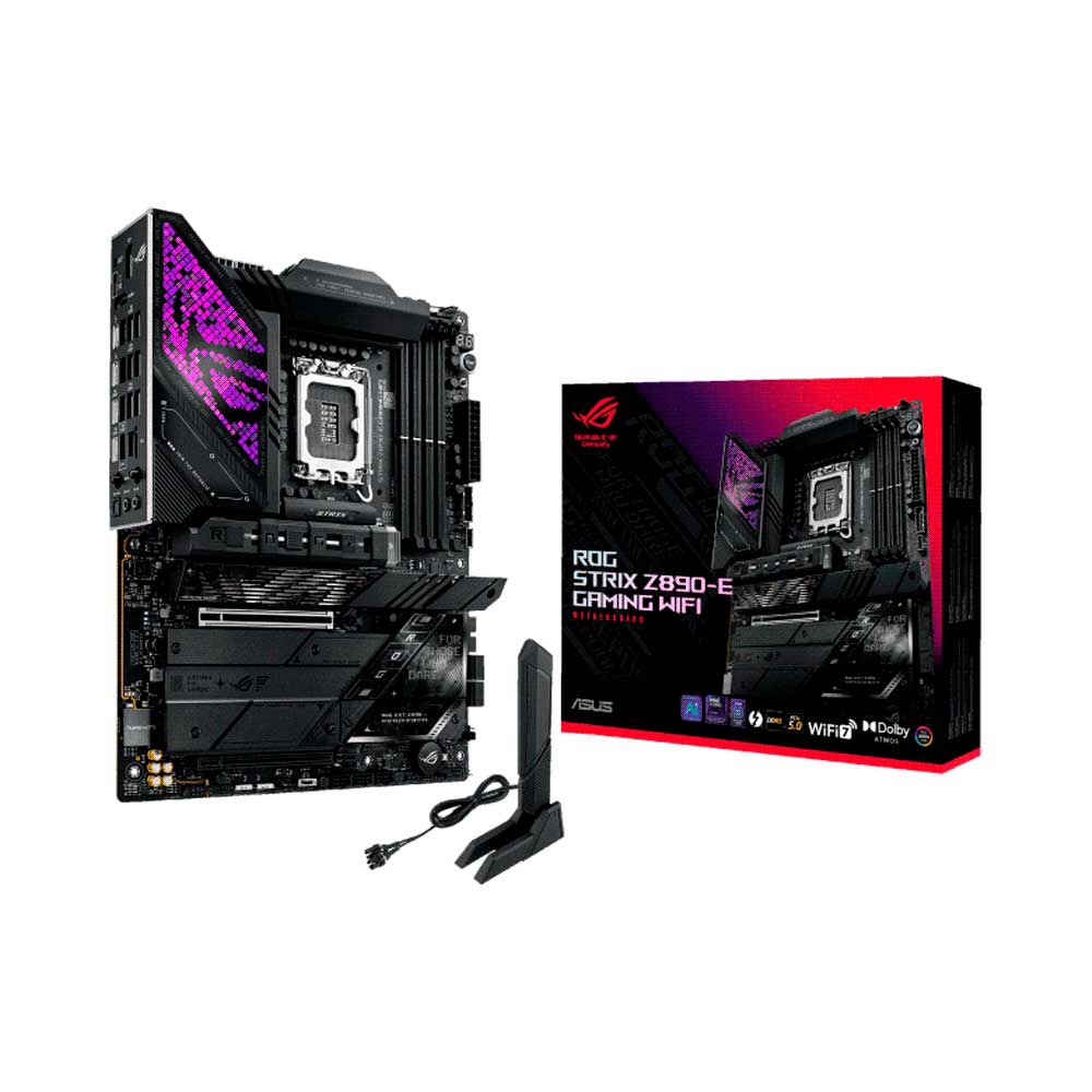 fastrax_119719_6a1799326ea7e.jpg PLACA MADRE ASUS 1851 Z890-E GAMING WIFI ROG STRIX DDR5 S/R/HDMI/DP/7M2/ATX - Imagen 1