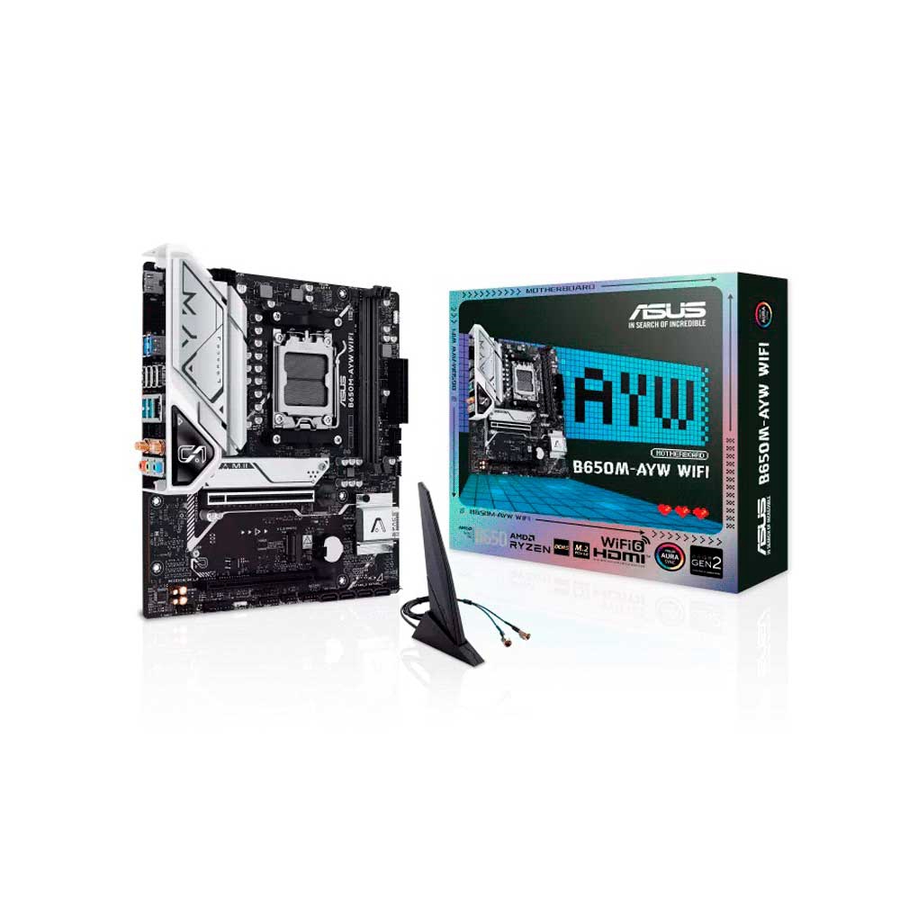 fastrax_130257_6a17993c50dda.jpg PLACA MADRE ASUS AM5 B650M-AYW WIFI DDR5 S/R/HDMI/2M2/MATX - Imagen 1