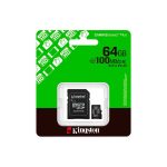 MEMORIA MICRO SD KINGSTON 64GB SDCS3/64GB 100 CANVAS SELECT PLUS C/ADAPTADOR - Imagen 3