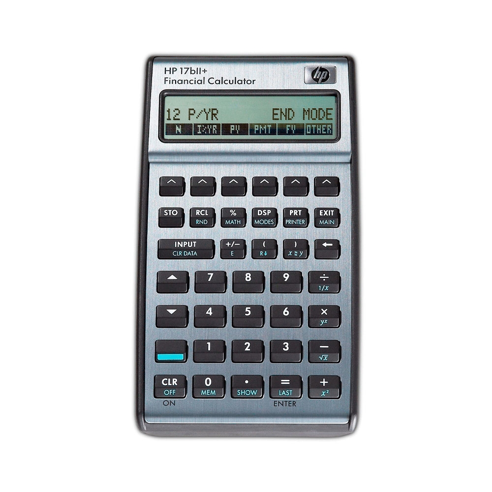 fastrax_94559_6a03a8402177c.jpg CALCULADORA FINANCIERA HP 17BII+ 2 LINEAS FORMATO VERTICAL PLATA - Imagen 1