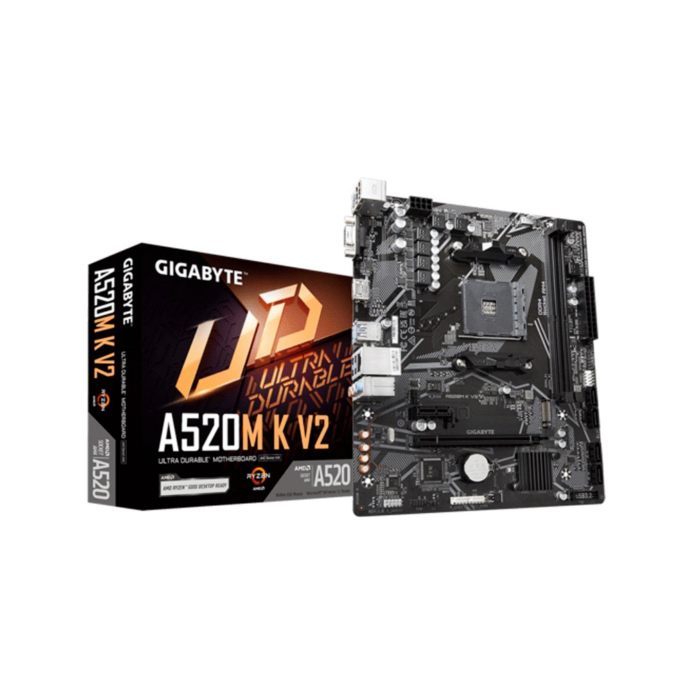 fastrax_95495_6a14bdbfdc961.jpg PLACA MADRE GIGABYTE AM4 A520M K V2 V/S/R/HDMI/M.2/DDR4/USB3.2/MATX - Imagen 1