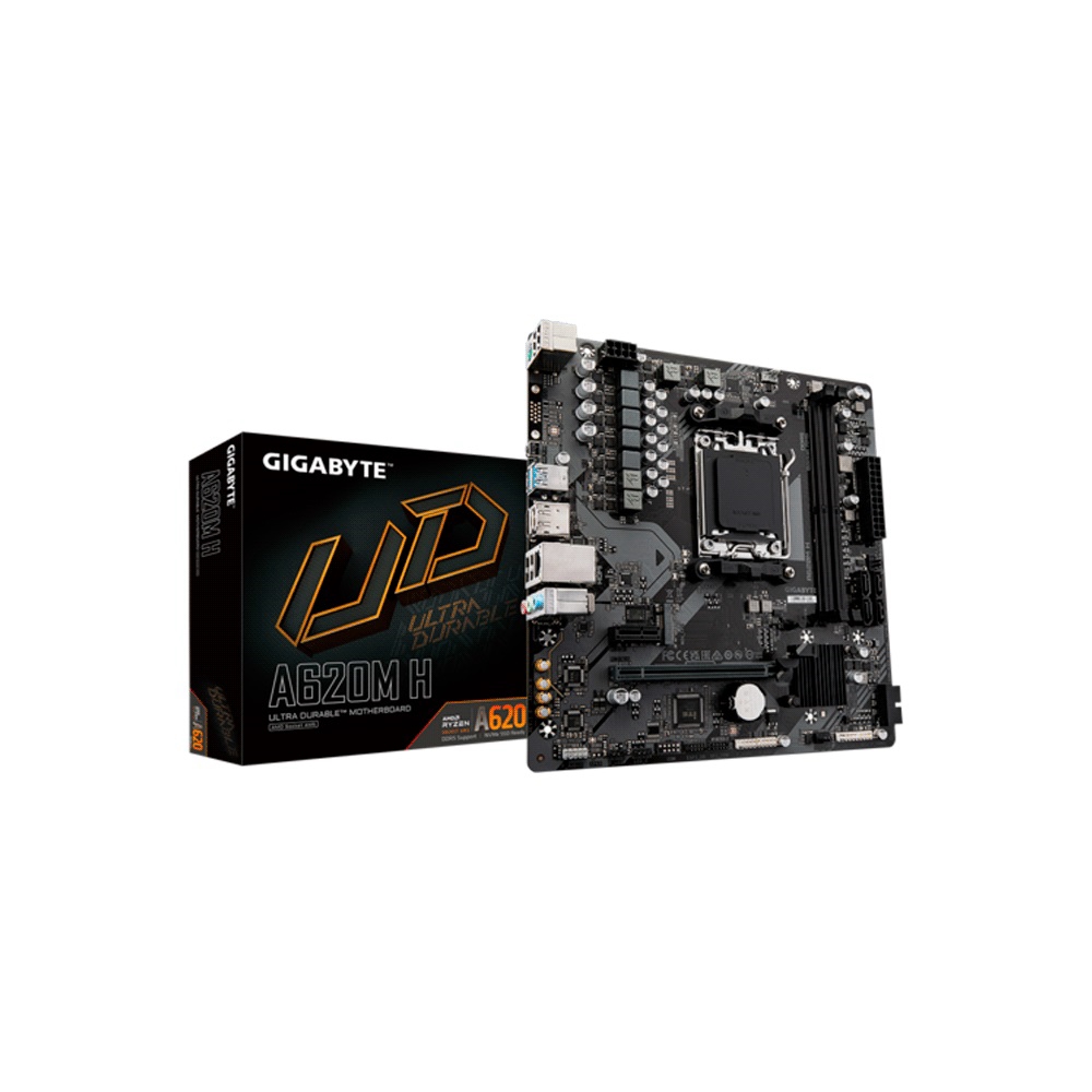 fastrax_98915_6a071e4eee891.jpg PLACA MADRE GIGABYTE AM5 A620M H DDR5 S/R/HDMI/DP/M2/USB3.2/MATX - Imagen 1