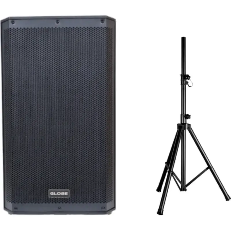 large_eb23e697e663173ac5d9cf4ec50ba67f CAJA ACUSTICA GLB15 PRO+PEDESTAL GLBP-GLOBE - Imagen 1