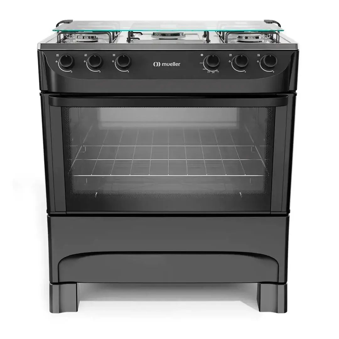 mueller-cocinas-cocina-mueller-moderatto-5-hornallas-negro-1-1-1706525505 COCINA MUELLER 05H MFIBA NEGRO-MODERATTO - Imagen 1
