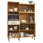 KIT DE COCINA ABBA HAVAI 6 PUERTAS FREIJO/OFF WHITE - Imagen 2