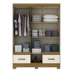 ROPERO ABBA 5 PUERTAS B60 BRIZ NATURE|OFF WHITE - Imagen 3