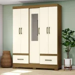 ROPERO ABBA 5 PUERTAS B60 BRIZ NATURE|OFF WHITE - Imagen 2