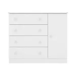 COMODA ZAPATERA ABBA 1 PUERTA 4 CAJONES 2561 QMOVI