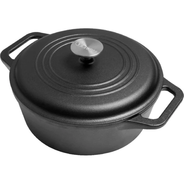 MKP015972__600__600__OLLA-HORNO-HOLANDES-CON-TAPA-DE-HIERRO-ESMALTADO-VICTORIA-5 HORNO HOLANDES 5,7 LITROS CON TAPA DE HIERRO ESMALTADO - Imagen 1