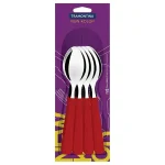 CUCHARA P/MESA ROJA NEW KOLOR BLISTER X12 - Imagen 2