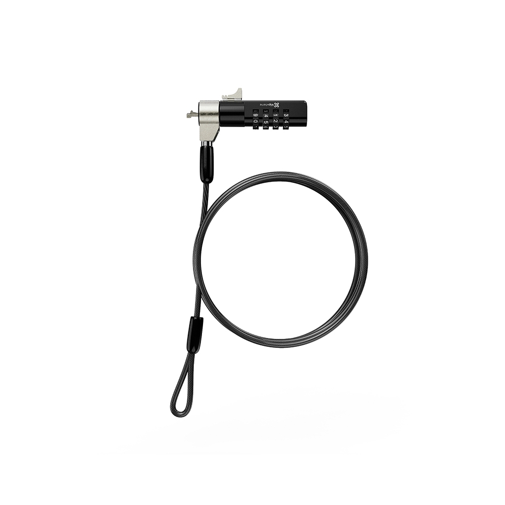 fastrax_100731_6a31322fb2f0f.jpg CABLE DE SEGURIDAD KLIP KSD-360 BOLT C COMBINACION 2M - Imagen 1