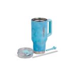 VASO TERMICO IGLOO 950ML ICE DYE AZUL  C/PAJITA 71309 - Imagen 4
