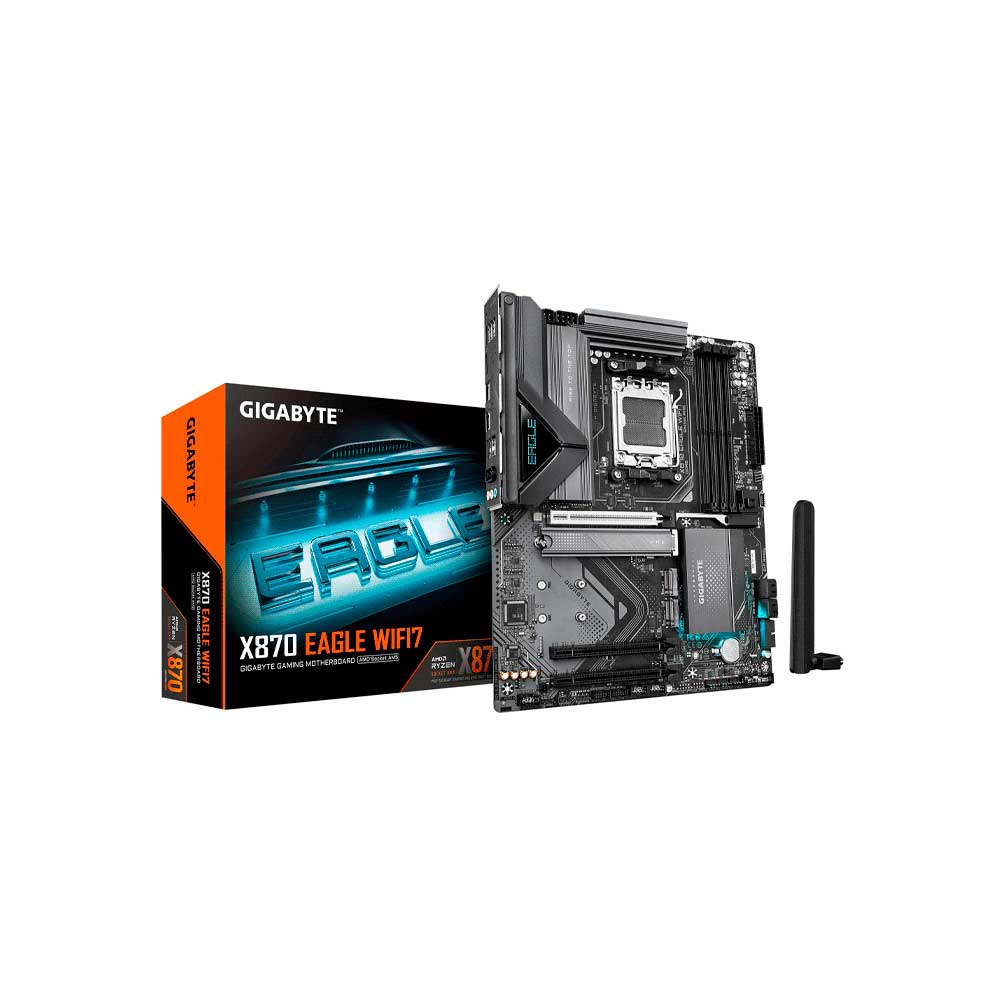 fastrax_115384_6a2c32de42d1f.jpg PLACA MADRE GIGABYTE AM5 X870 EAGLE WIFI7 DDR5 S/R/HDMI/3M2/USB3.2/ATX - Imagen 1